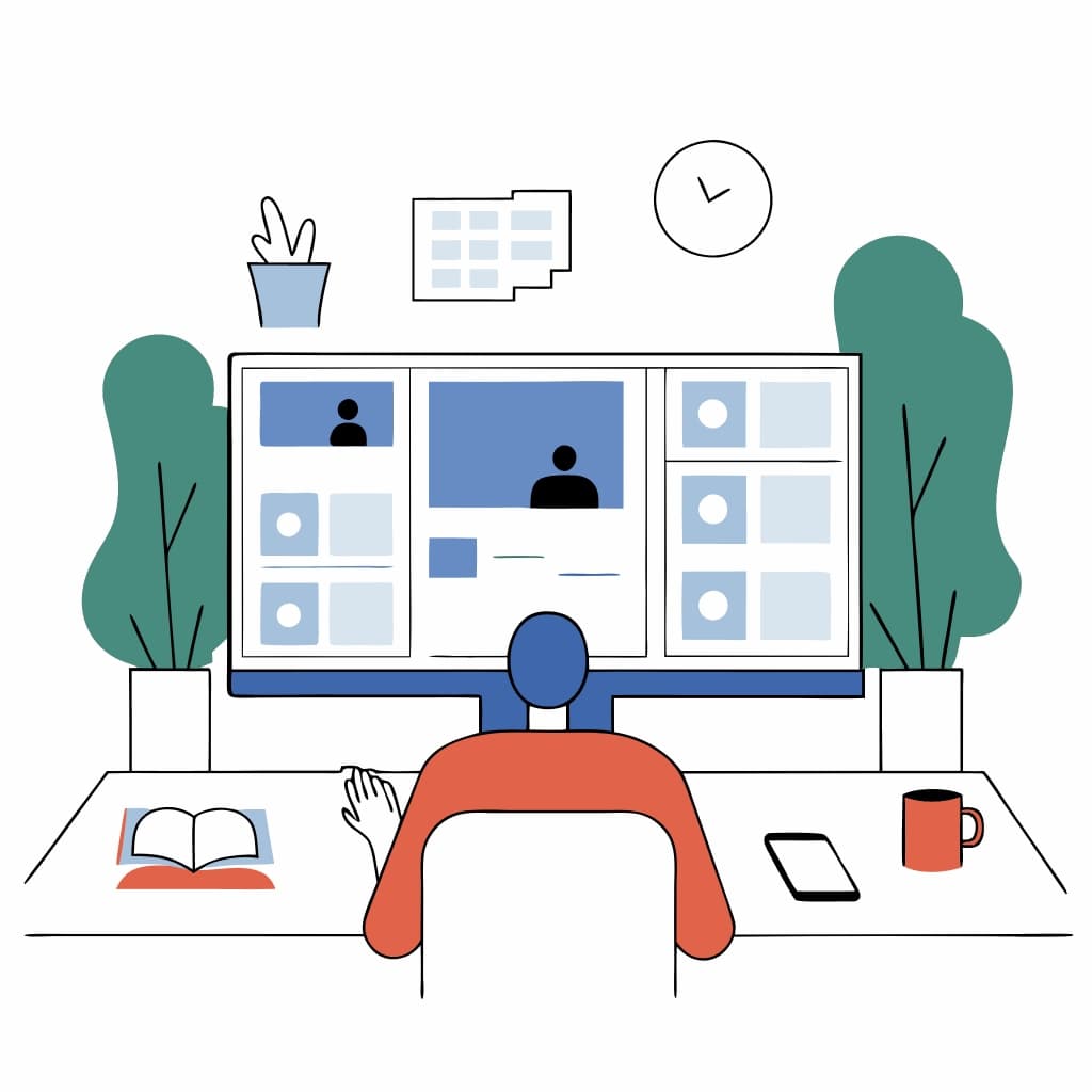 Social media manager optimizing image posts